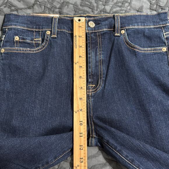 7 FOR ALL MANKIND women’s size 31 high waist slim kick b (air) slimming stretch - Picture 5 of 16